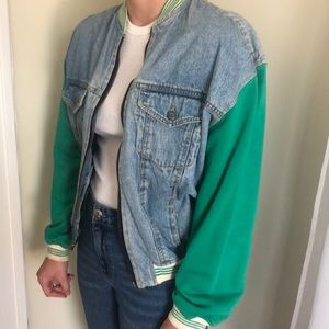 Vintage Varsity Jean Jacket